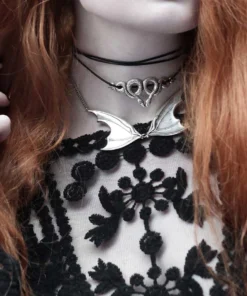 CLASSICS SAMARA. Snake & Leather Wrap Choker Necklaces & Chains