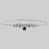 CLASSICS DARK BLOOM. Onyx Choker - Silver