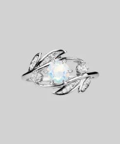 CLASSICS FAWN. Opal Silver Leaf Ring
