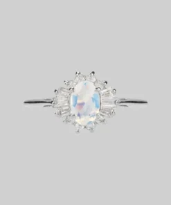 CLASSICS AURELIA. Opal Cluster Silver Ring Rings