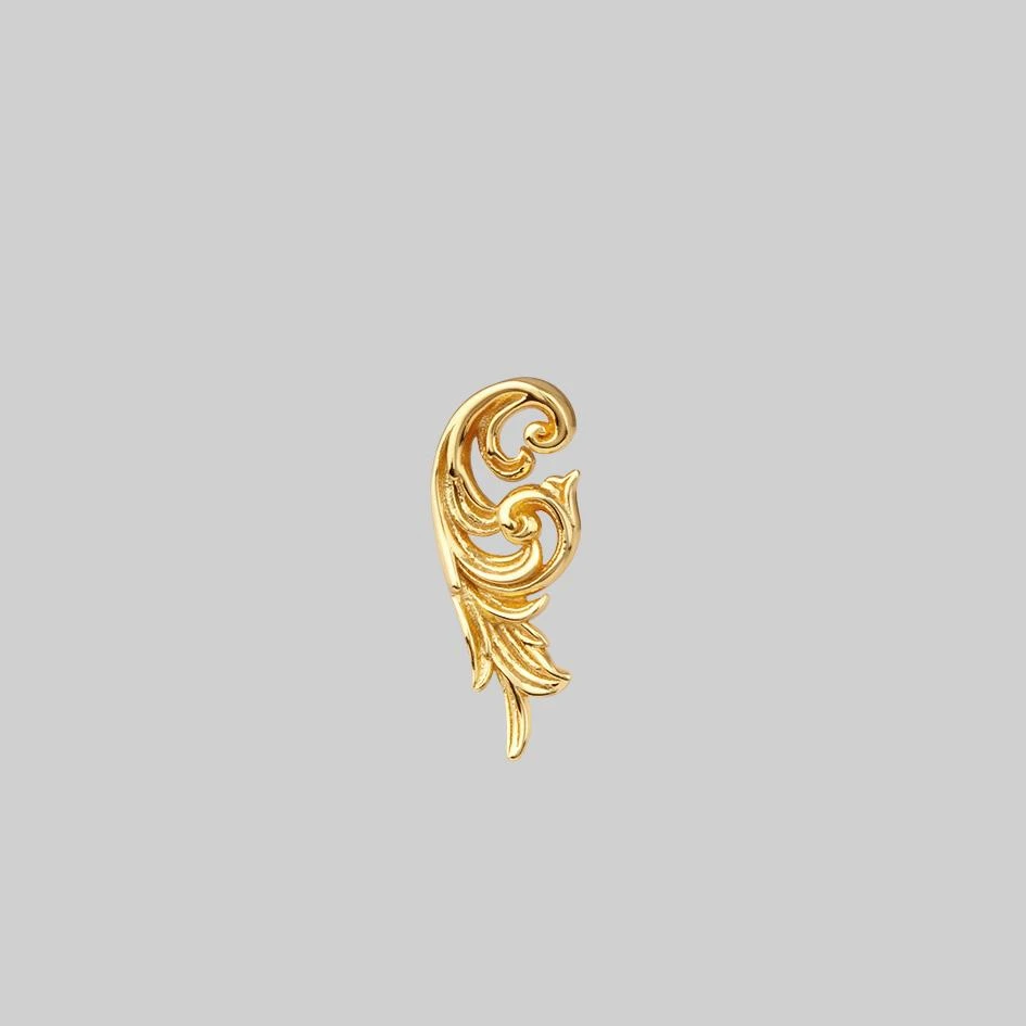 CLASSICS IMPERIAL. Ornate Flourish Stud Earring - Gold 1 CLASSICS IMPERIAL. Ornate Flourish Stud Earring - Gold