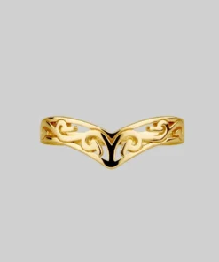 CLASSICS TRIBE. Gold Chevron Ring