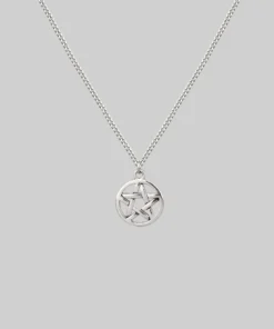 CLASSICS Necklaces & Chains ENDORA. Silver Pentagram Necklace