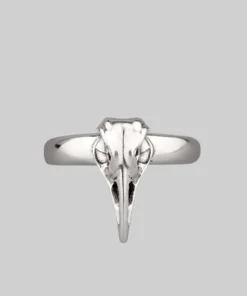 CLASSICS MERLA. Silver Raven Skull Ring