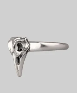 CLASSICS MERLA. Silver Raven Skull Ring
