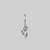 CLASSICS Earrings REVOLT. Rose Charm Sterling Silver Single Earring
