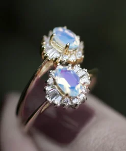 CLASSICS AURELIA. Opal Cluster Silver Ring Rings