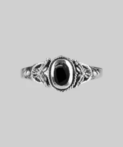 CLASSICS DARK SOUL. Detailed Onyx Silver Ring