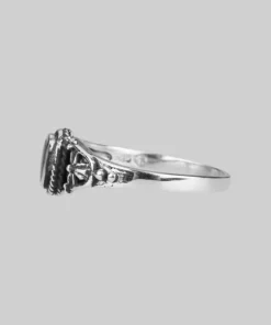 CLASSICS DARK SOUL. Detailed Onyx Silver Ring