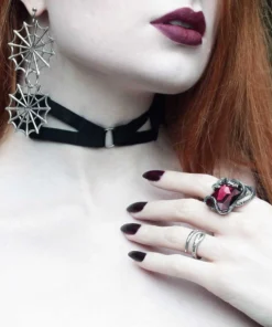 CLASSICS LUCIFER. Silver Snake Wrap Ring