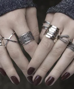 CLASSICS MERCY. Eagle Claw Silver Wrap Ring Rings