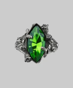 regalrose outlet shop 56 CLASSICS VERIDIAN. Dark Foliage Green Crystal Ring Rings