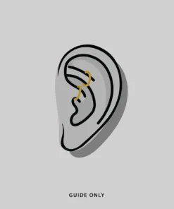 CLASSICS SLINK. Silver Snake & Heart Daith Ring