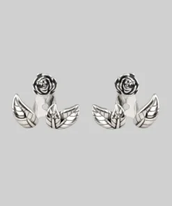 CLASSICS VERDURS. Rose & Foliage Earrings - Silver 8 CLASSICS VERDURS. Rose & Foliage Earrings - Silver
