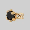 CLASSICS UTOPIA. Gold & Onyx Roses Ring Rings