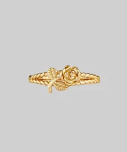 CLASSICS DEAREST. Rose Stem Twisted Ring - Gold