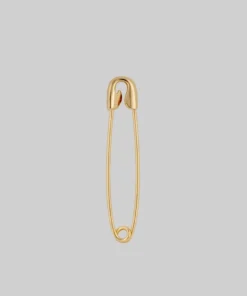 CLASSICS SOLENE. Safety Pin Single Earring - Gold Earrings