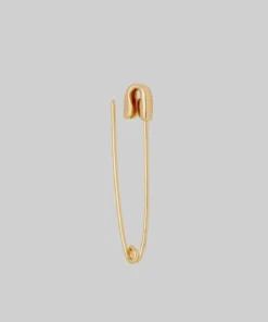CLASSICS SOLENE. Safety Pin Single Earring - Gold Earrings