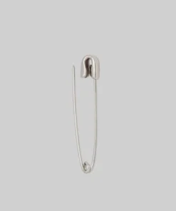 CLASSICS SOLENE. Safety Pin Single Earring - Silver