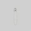 CLASSICS SOLENE. Safety Pin Single Earring - Silver