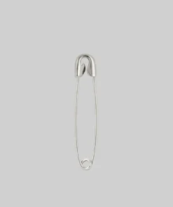 CLASSICS SOLENE. Safety Pin Single Earring - Silver