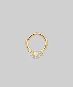 CLASSICS MOONDANCE. Moon Gold Clicker Ring - Septum