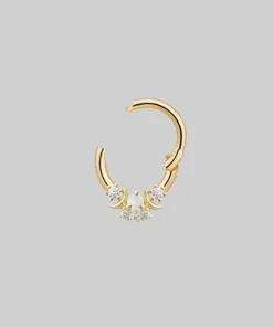 CLASSICS MOONDANCE. Moon Gold Clicker Ring - Septum