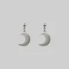 End Of Line AYSU. Mini Moon Earrings - Silver
