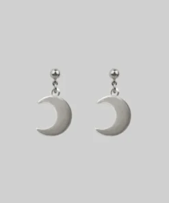 End Of Line AYSU. Mini Moon Earrings - Silver