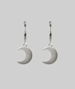 CLASSICS AYSU. Mini Moon Hoop Earrings - Silver