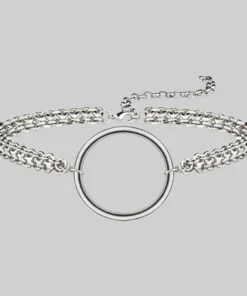 CLASSICS Necklaces & Chains PARADOX. Oversized Ring Chain Choker - Silver