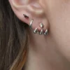 CLASSICS NASRA. Silver Claw Earring - Lobe/Helix Earrings