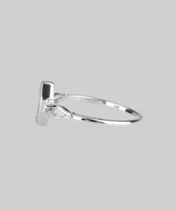 CLASSICS MORALITY. Tiny Skeleton Coffin Silver Ring Silver Rings