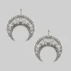 End Of Line EASTERN CRESCENT. Silver Earrings