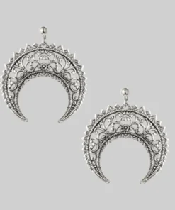 End Of Line EASTERN CRESCENT. Silver Earrings