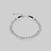 End Of Line REGARD. Cross Link Chunky Chain Bracelet - Silver Bracelets