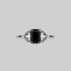 AW21 RAPTURE. Onyx & Gothic Arches Ring - Silver
