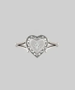 CLASSICS MY DARLING. Heart & Cubic Zirconia Ring - Silver
