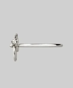 CLASSICS MINI ANWAR. Lion Knocker Ring - Silver Rings