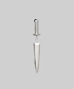 CLASSICS TORN. Short Dagger Single Earring - Silver Earrings