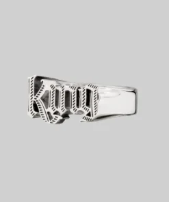 End Of Line Rings King Word Ring - Silver 7 End Of Line Rings King Word Ring - Silver