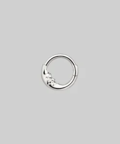 CLASSICS MAN IN THE MOON. Silver Clicker Ring - Septum