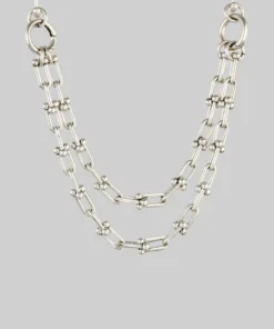 AW21 ARMOUR. Multiway U Ball Link Chain Necklace - Silver Necklaces & Chains