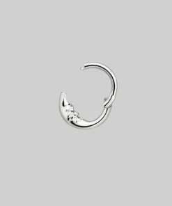 CLASSICS MAN IN THE MOON. Silver Clicker Ring - Septum