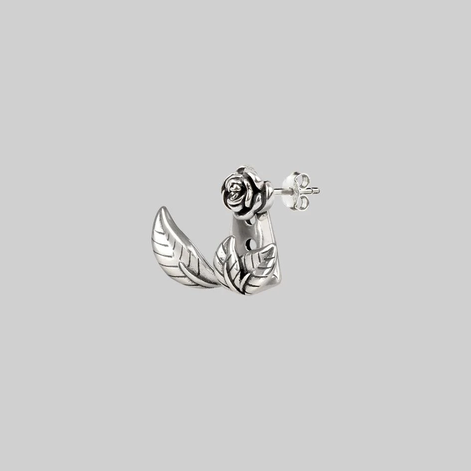 CLASSICS VERDURS. Rose & Foliage Earrings - Silver 5 CLASSICS VERDURS. Rose & Foliage Earrings - Silver