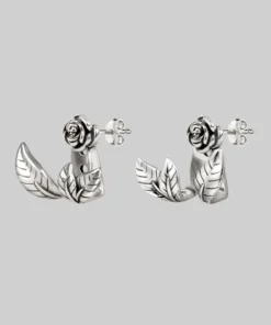 CLASSICS VERDURS. Rose & Foliage Earrings - Silver 9 CLASSICS VERDURS. Rose & Foliage Earrings - Silver