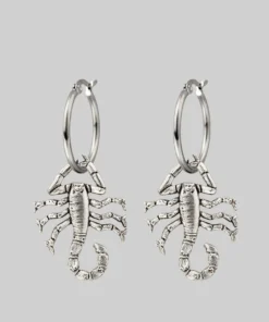 CLASSICS NOXIOUS. Scorpion Hoop Earrings - Silver