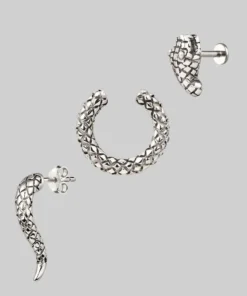 CLASSICS Earrings VEGA. 3 Piece Snake Wrap Earring - Silver