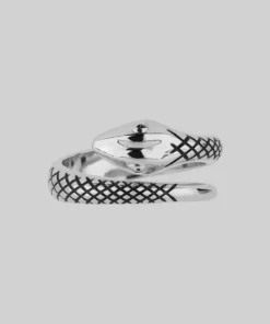 CLASSICS LUCIFER. Silver Snake Wrap Ring