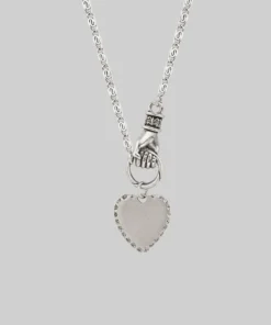 CLASSICS HAND OF GLORY. Grasping Heart Necklace - Silver Necklaces & Chains